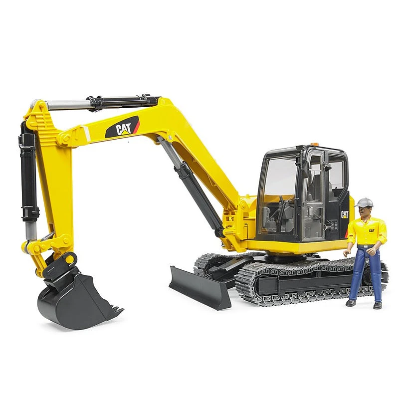 Bruder 02467 CAT Mini Excavator W/ Worker 7 Bruder 02467 CAT Mini Excavator W/ Worker - Image 5