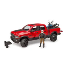 Bruder 02502 RAM 2500 Power Wagon W/ Ducati Scrambler Desert Sled And Driver 10 Bruder 02502 RAM 2500 Power Wagon W/ Ducati Scrambler Desert Sled And Driver -Baby Products Store 02502RAM2500PowerWagonwithDucatiScramblerDesertSledandDriver 04