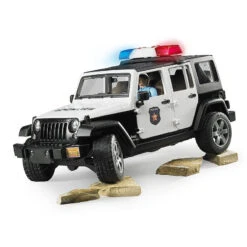 Bruder 02526 Jeep Rubicon Police Car + Light Skin Policeman -Baby Products Store 02526JeepRubiconPoliceCar LightSkinPoliceman 05