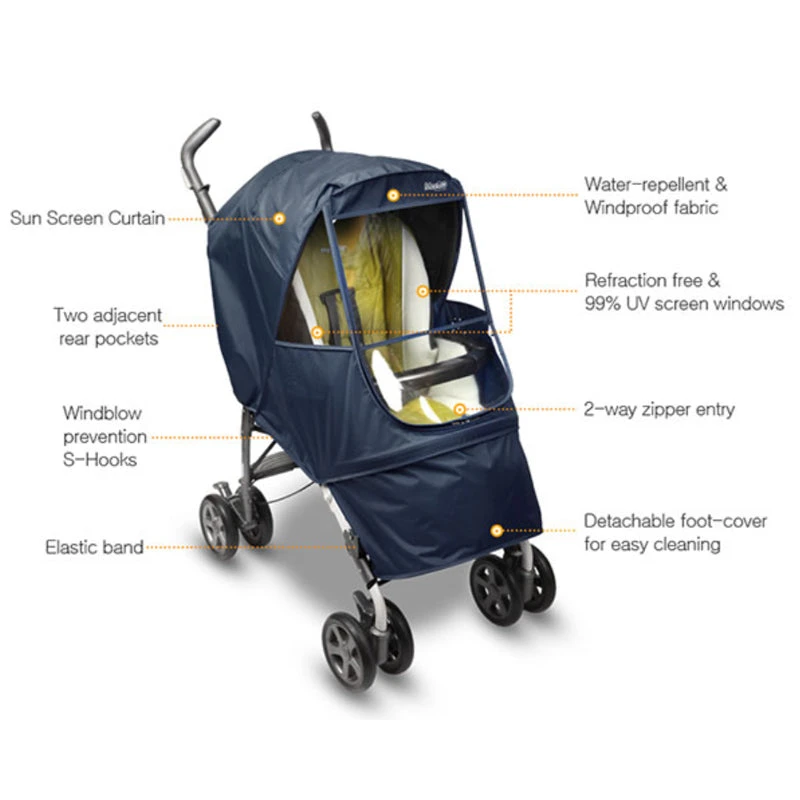 Manito Elegance Alpha Stroller Weather Shield 6 Manito Elegance Alpha Stroller Weather Shield - Image 4