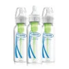 Dr. Brown's Options+ Narrow Neck Baby Bottles In Clear 8 Oz 3-Pack