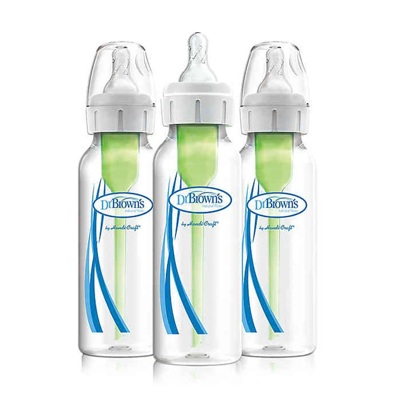 Dr. Brown's Options+ Narrow Neck Baby Bottles In Clear 8 Oz 3-Pack 3 Dr. Brown's Options+ Narrow Neck Baby Bottles In Clear 8 Oz 3-Pack