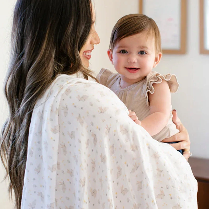 Jujube 2-Pack Square Swaddle Blanket Set - Bunny Hollow 4 Jujube 2-Pack Square Swaddle Blanket Set - Bunny Hollow - Image 2