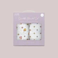 Jujube 2-Pack Square Swaddle Blanket Set - Mushy Love