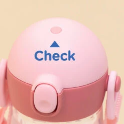 One Touch Shoulder Strap Tritan Water Bottle 470ml - Snow Rabbit -Baby Products Store 20231120141709