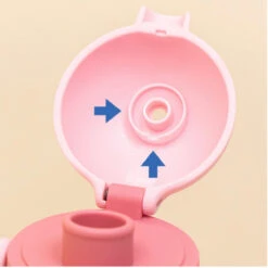 One Touch Shoulder Strap Tritan Water Bottle 470ml - Snow Rabbit -Baby Products Store 20231120141715