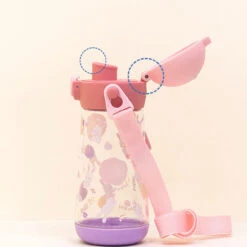 One Touch Shoulder Strap Tritan Water Bottle 470ml - Snow Rabbit -Baby Products Store 20231120141719