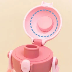 One Touch Shoulder Strap Tritan Water Bottle 470ml - Snow Rabbit -Baby Products Store 20231120141722