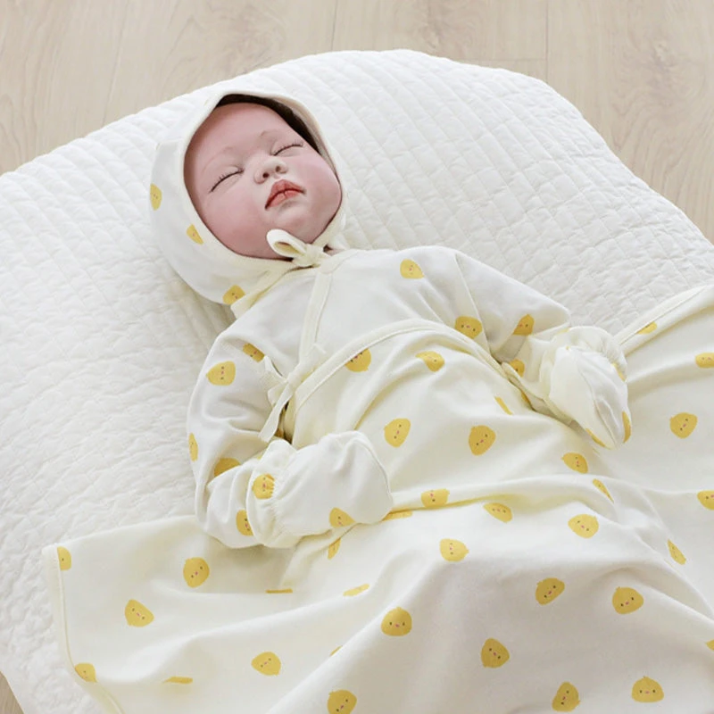 BABY & I 4 Season Newborn Gift Set (Kimono Bodysuit+Baby Gloves+Swaddle) 3 BABY & I 4 Season Newborn Gift Set (Kimono Bodysuit+Baby Gloves+Swaddle)