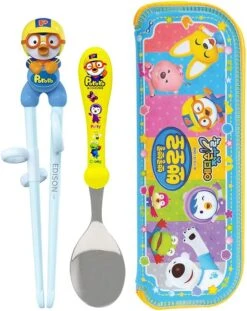Edison Stainless Steal Training Chopstick And Spoon W/ Case Set For Children (3+ Years Old) 9 Edison Stainless Steal Training Chopstick And Spoon W/ Case Set For Children (3+ Years Old) -Baby Products Store 61LqbS3W PL. AC SL1000