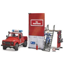 Bruder 62701 Bworld Fire Station W/ Land Rover Defender And Fireman -Baby Products Store 62701BworldFireStationwithLandRoverDefenderandFireman 04