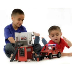 Bruder 62701 Bworld Fire Station W/ Land Rover Defender And Fireman -Baby Products Store 62701BworldFireStationwithLandRoverDefenderandFireman 05