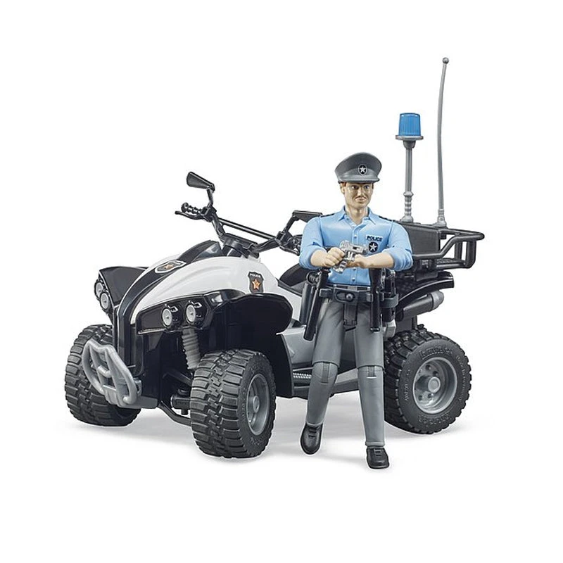 Bruder 63011 Police Quad W/ Light Skin Policeman And Accessories 5 Bruder 63011 Police Quad W/ Light Skin Policeman And Accessories - Image 3