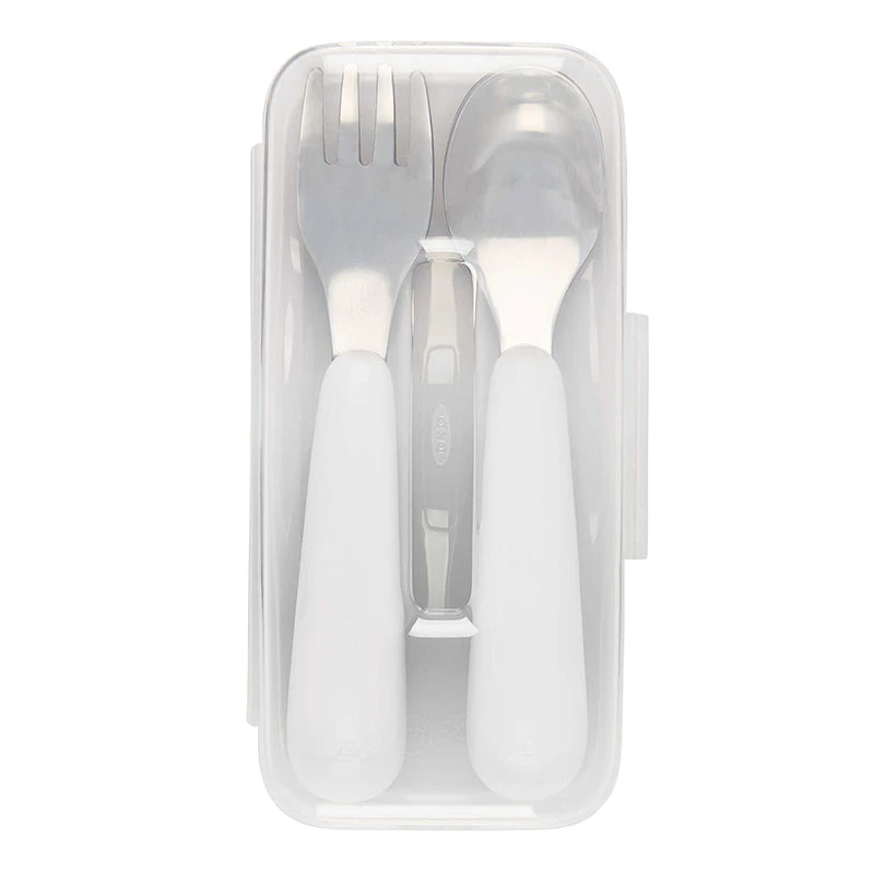 Oxo Tot On The Go Fork And Spoon Set 4 Oxo Tot On The Go Fork And Spoon Set - Image 2