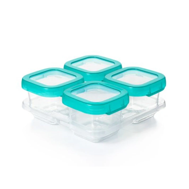 Oxo Tot Baby Blocks Freezer Storage Containers (6 Oz) 4 Oxo Tot Baby Blocks Freezer Storage Containers (6 Oz) - Image 2