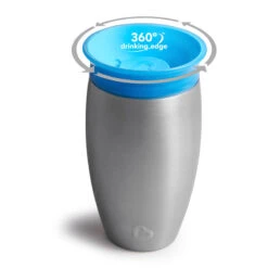 Munchkin Miracle Stainless Steel 360° Sippy Cup 10oz -Baby Products Store 7 3 11
