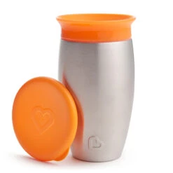 Munchkin Miracle Stainless Steel 360° Sippy Cup 10oz -Baby Products Store 7 4 7