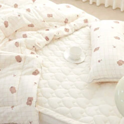 Bebenuvo Modal Cotton Baby All-Season Bedding 3pc Set (Blanket + Pillow + Pad)-Mushroom Gomi 10 Bebenuvo Modal Cotton Baby All-Season Bedding 3pc Set (Blanket + Pillow + Pad)-Mushroom Gomi -Baby Products Store All SeasonBeddingSet Blanket Pillow Pad MushroomGomi 05