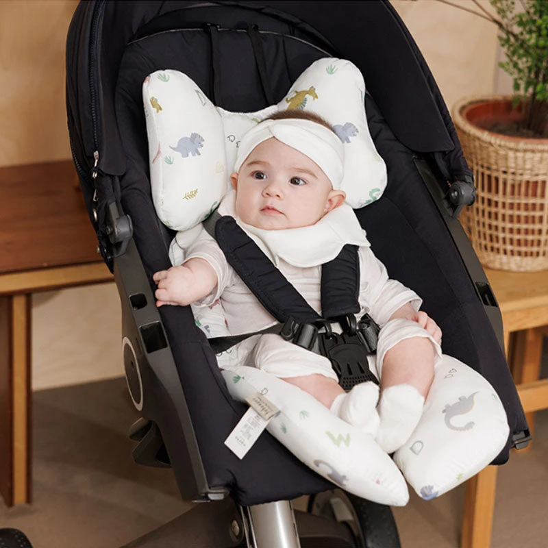 Bebenuvo Stroller Seat Pad-Alphabet Dino 3 Bebenuvo Stroller Seat Pad-Alphabet Dino