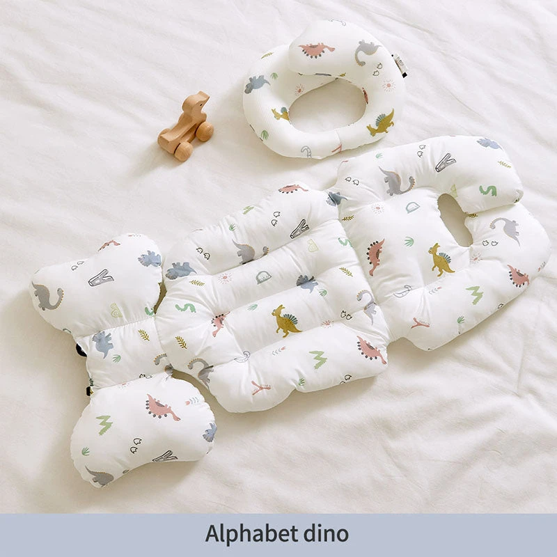 Bebenuvo Stroller Seat Pad-Alphabet Dino 4 Bebenuvo Stroller Seat Pad-Alphabet Dino - Image 2