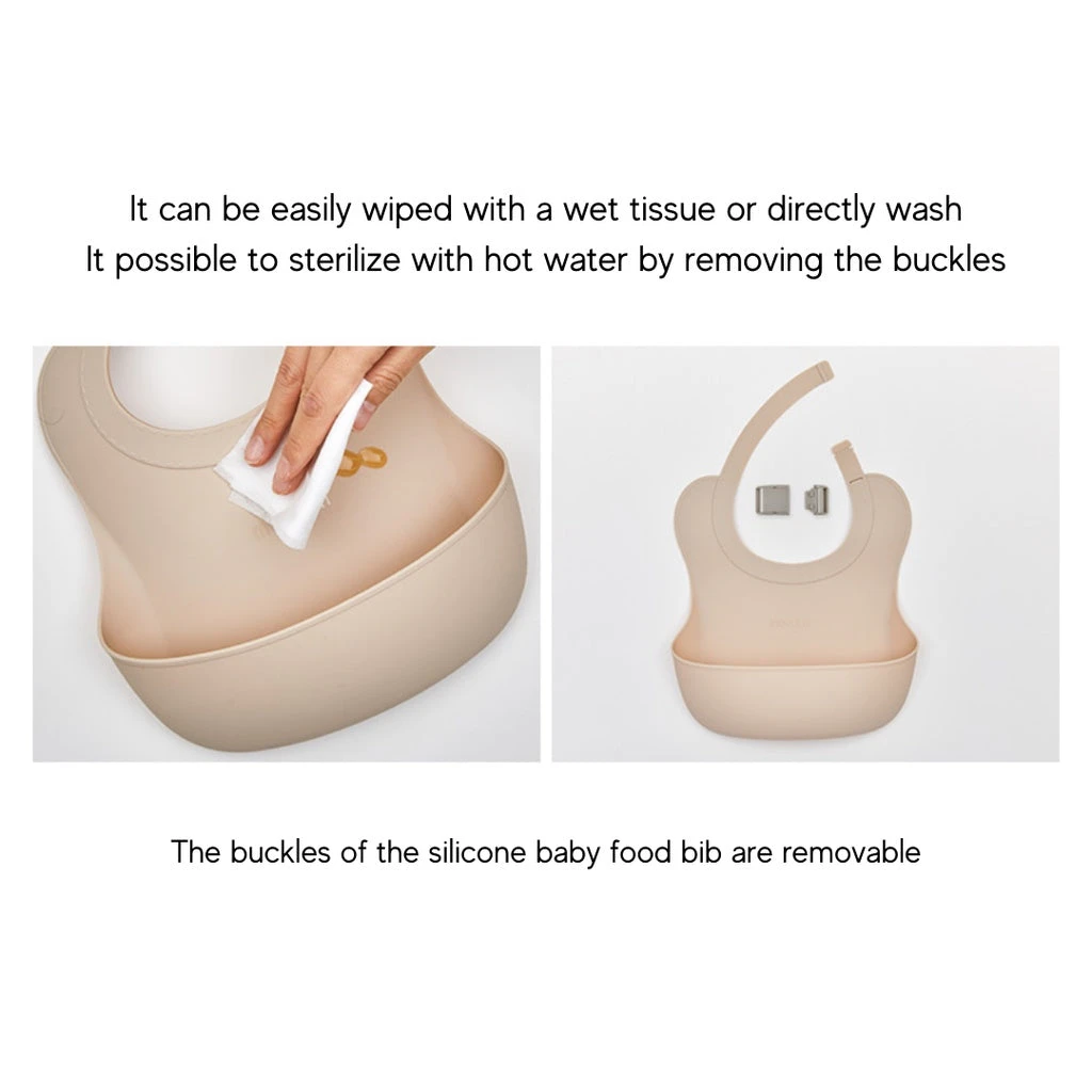Moyuum One Touch Buckle Silicone Baby Bib Sweet Edition 7 Moyuum One Touch Buckle Silicone Baby Bib Sweet Edition - Image 5