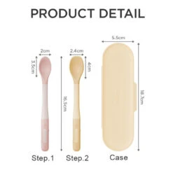 Moyuum Curved Baby Food Spoon 2p Set 13 Moyuum Curved Baby Food Spoon 2p Set -Baby Products Store BabyCurvedFoodSpoonSet2p 06