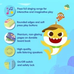 Pinkfong Baby Shark Animal Songs 10 Button Sound Book 13 Pinkfong Baby Shark Animal Songs 10 Button Sound Book -Baby Products Store BabySharkAnimalSongs10ButtonSoundBook 03