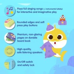 Pinkfong Baby Shark Bedtime Songs 10 Button Sound Book -Baby Products Store BabySharkBedtimeSongs10ButtonSoundBook 03