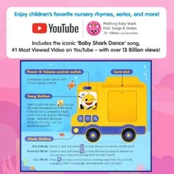 Pinkfong Baby Shark Flash Card Learning Bus -Baby Products Store BabySharkFlashCardLearningBus 07