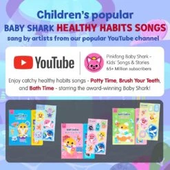 Pinkfong Baby Shark Healthy Habits Sound Books Boxed Set -Baby Products Store BabySharkHealthyHabitsSoundBooksBoxedSet 04