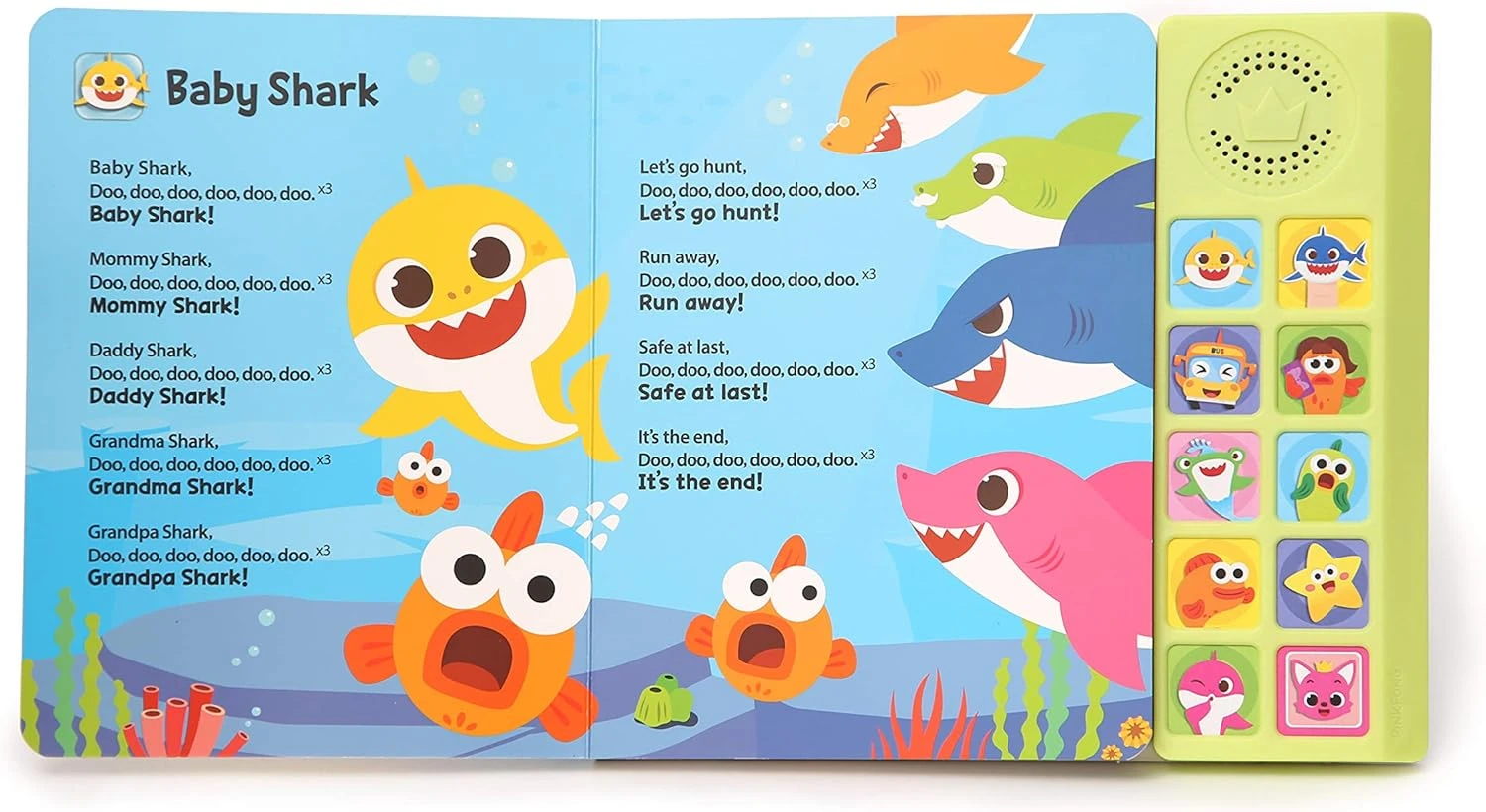 Pinkfong Baby Shark Sing-Alongs 10 Button Sound Book 9 Pinkfong Baby Shark Sing-Alongs 10 Button Sound Book - Image 7