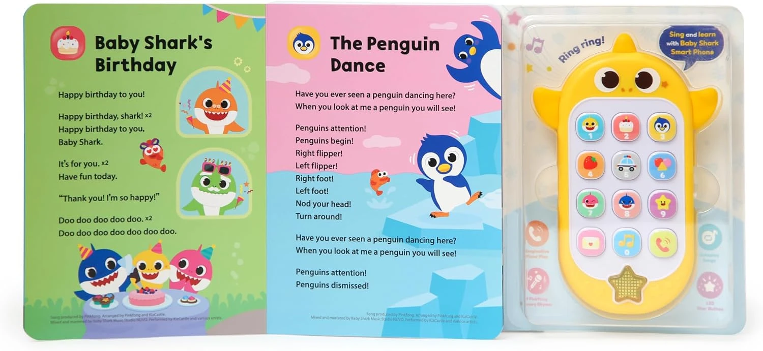 Pinkfong Baby Shark Sing & Learn Smart Phone And Book Set 9 Pinkfong Baby Shark Sing & Learn Smart Phone And Book Set - Image 7