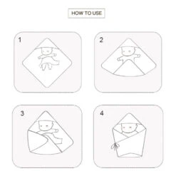 Korean Bamboo Baby Swaddle Wrap 7 Korean Bamboo Baby Swaddle Wrap -Baby Products Store BambooBabySwaddleWrap 03