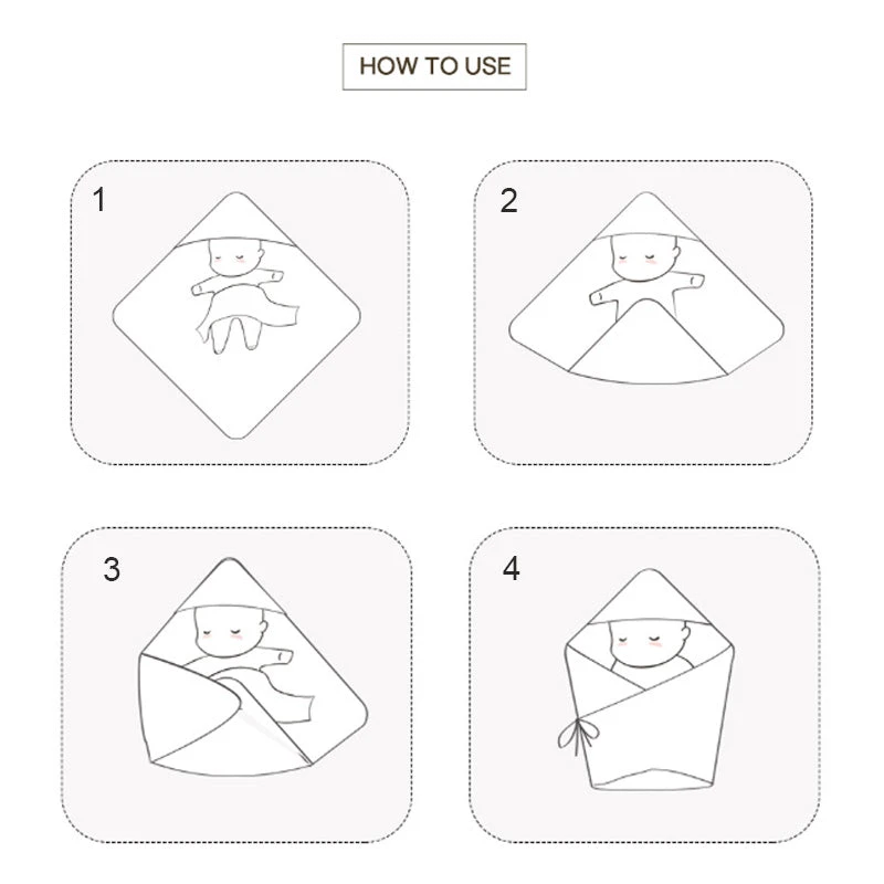 Korean Bamboo Baby Swaddle Wrap 5 Korean Bamboo Baby Swaddle Wrap - Image 3