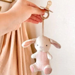 Itzy Ritzy Bitzy Pal Natural Rubber Pacifier & Lovey -Baby Products Store BitzyPal NaturalRubberPacifier Lovey Bunny 04