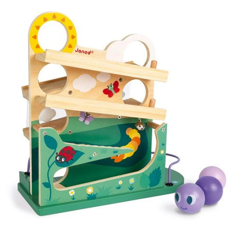 Janod Wooden Caterpillar Ball Track 6 Janod Wooden Caterpillar Ball Track - Image 4