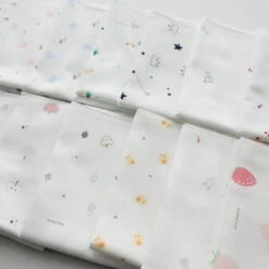 Korean Pure Cotton Character Handkerchief 10pcs Set -Baby Products Store CottonCharacterHandkerchiefs 03