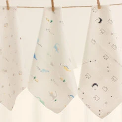 Korean Pure Cotton Character Handkerchief 10pcs Set -Baby Products Store CottonCharacterHandkerchiefs 04