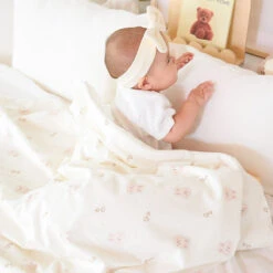 Bebenuvo Double Blanket-Heart Bunny -Baby Products Store Double sidedBlanket HeartBunny 03