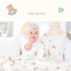 Bebenuvo Double Blanket-Cingcing Bear