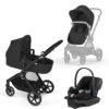 Cybex EOS 5-in-1 Stroller + Aton G Travel System 1 Cybex EOS 5-in-1 Stroller + Aton G Travel System -Baby Products Store EOSTravelSystem MoonBlack BlackFrame 01