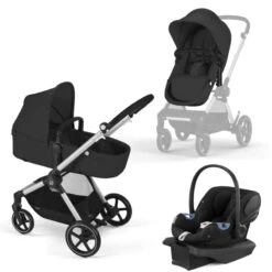 Cybex EOS 5-in-1 Stroller + Aton G Travel System 17 Cybex EOS 5-in-1 Stroller + Aton G Travel System -Baby Products Store EOS Travel System Moon Black Silver Frame 01 530c1028 84ed 4d02 92fc 5f680cc0bac8