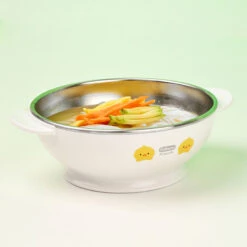 Edison Friends Non-slip Stainless Bowl L -Baby Products Store EdisonFriendsNon slipStainlessBowlL 06
