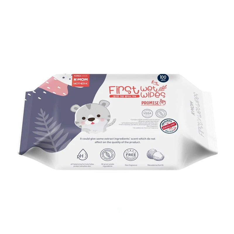 Mother-K First Wet Wipes Promise 100pcs 3 Mother-K First Wet Wipes Promise 100pcs