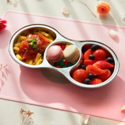 Grosmimi Stainless Baby Food Tray -Baby Products Store FoodTray3Section 04