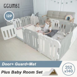 Baby Products Store 25 GGUMBI Plus Baby Room Set 252 X 140 (Basic Guard + Clean Mat)
