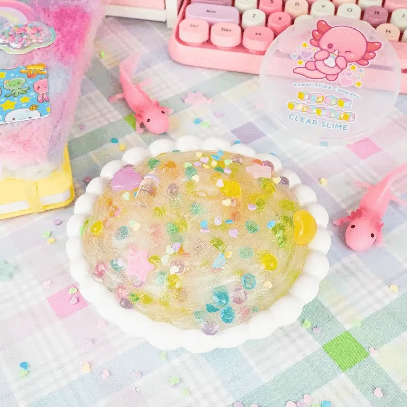 Kawaii Slime Baby Axolotl Clear Slime 7 Kawaii Slime Baby Axolotl Clear Slime - Image 5