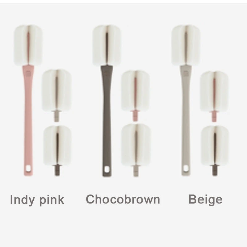 Mother-K Interchangeable Sponge Bottle Brush Set (1 Brush+2 Heads) 7 Mother-K Interchangeable Sponge Bottle Brush Set (1 Brush+2 Heads) - Image 5