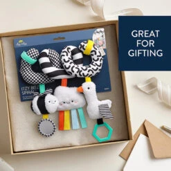 Itzy Ritzy Bitzy Bespok Itzy Bitzy Spiral Car Seat Activity Toy - High Contrast -Baby Products Store ItzyBitzySpiralCarSeatActivityToy HighContrast 04