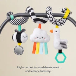 Itzy Ritzy Bitzy Bespok Itzy Bitzy Spiral Car Seat Activity Toy - High Contrast -Baby Products Store ItzyBitzySpiralCarSeatActivityToy HighContrast 05